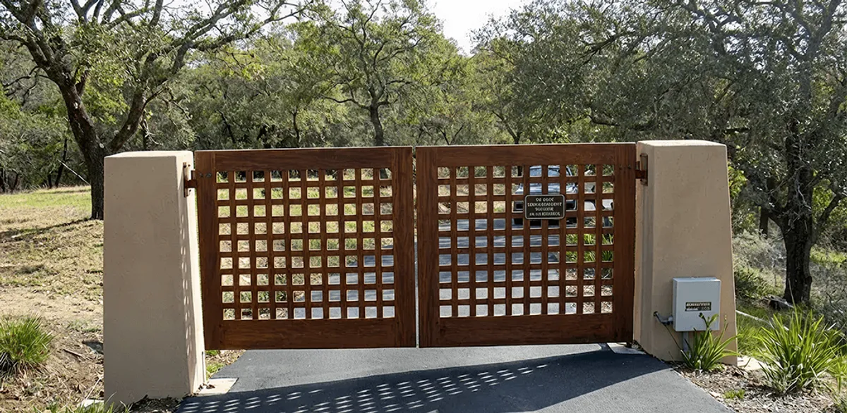 Driveway gate installation for a residential property in Fargo, ND